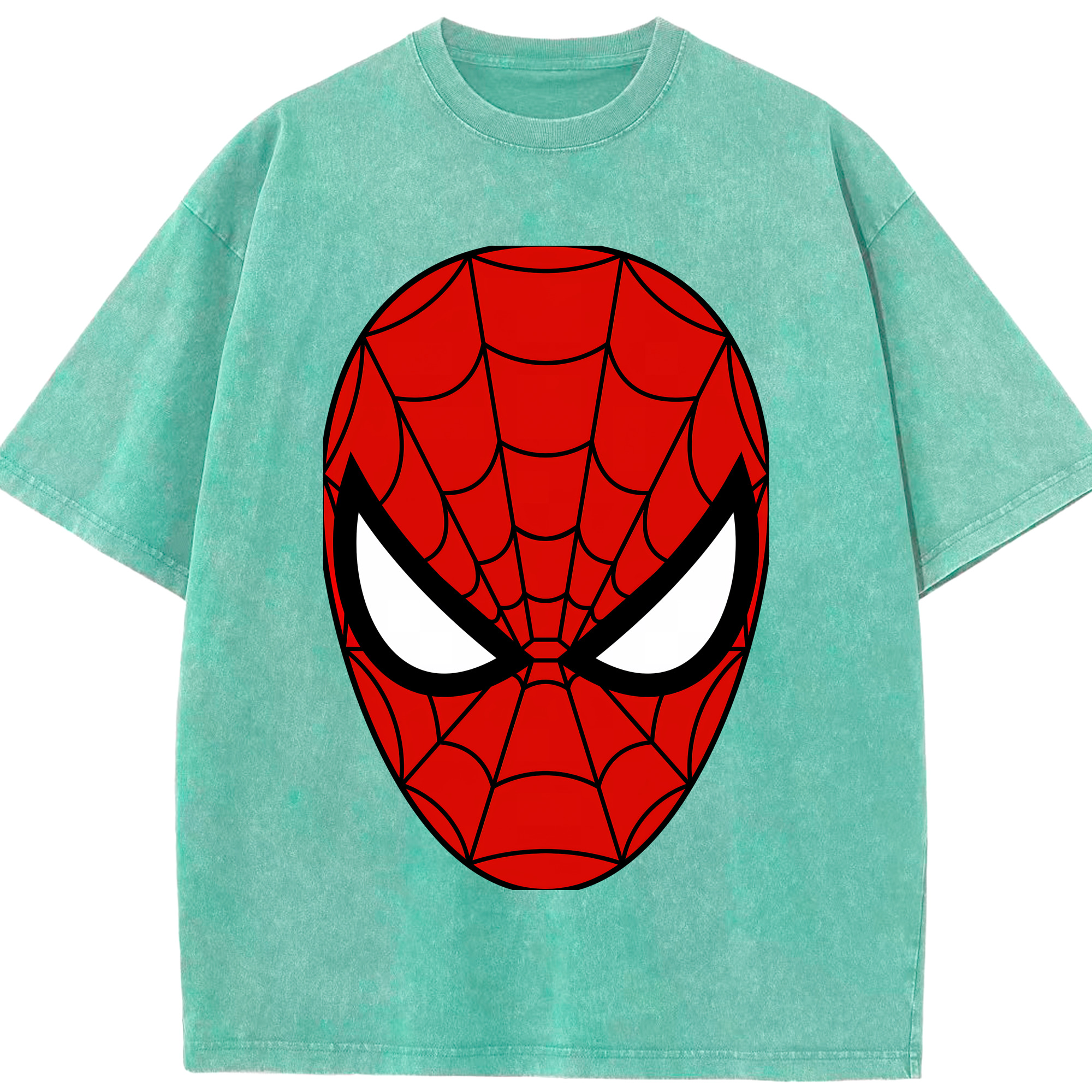 （画像用） Spider Man スパイダーマン 綿100% ヴィンテージ風 半袖Tシャツ（フロントプリント）